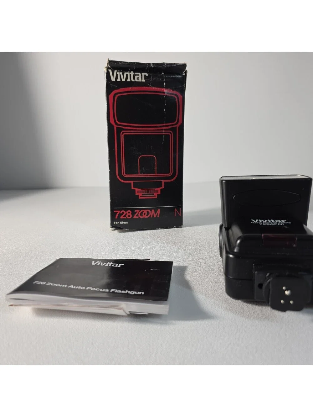 TESTED Vivitar 728AFNi Shoe Mount Autofocus Zoom Flash For Nikon Camera